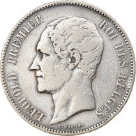 Monnaie, Belgique, Leopold I, 5 Francs, 5 Frank, 1850, TB+, Argent, KM:17 - 5 Francs