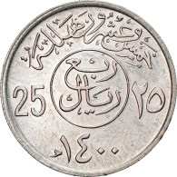 Monnaie, Saudi Arabia, UNITED KINGDOMS, 25 Halala, 1/4 Riyal, 1980/AH1400, SUP - Saoedi-Arabië