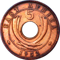 Monnaie, EAST AFRICA, George VI, 5 Cents, 1952, TTB, Bronze, KM:33 - Ostafrika Und Herrschaft Von Uganda