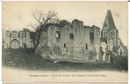 CPA - 80 -  PICQUIGNY - Ruines Du Château Des Vidames D'Amiens - Précurseur - - Picquigny