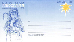AUSTRALIA - AEROGRAMME 1986 CHRISTMAS MNH #A79 / QE136 - Aerogramme