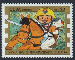 CUBA - 25e Anniversaire Du Cinéma Cubain, Cartoons - MNH - 1984 - Autres & Non Classés