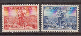 Australie 1936 Yvert 105 / 106 * Neufs Avec Charniere. Inauguration Du Cable Tel. Entre La Tasmanie Et L'Australie - Mint Stamps