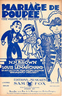 DU FILM BROADWAY MELODIE - MARIAGE DE POUPEE (WEDDING OF THE PAINTED DOLL) - 1929 - EXCELLENT ETAT - - Compositori Di Musica Di Cinema