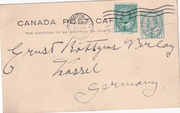 CANADA  1910  ENTIER POSTAL/GANZSACHE/POSTAL STATIONARY  CARTE DE EDMONTON - 1903-1954 Rois