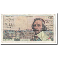 France, 1000 Francs, Richelieu, 1956, 1956-10-04, TTB, Fayette:42.22, KM:134a - 1 000 F 1953-1957 ''Richelieu''