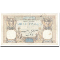 France, 1000 Francs, Cérès Et Mercure, 1931, 1931-10-15, TB+, Fayette:37.6 - 1 000 F 1927-1940 ''Cérès E Mercure''