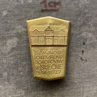 Badge Pin ZN010241 - Gymnastics Sokol Czechoslovakia Smecno 1927 - Gymnastique