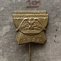 Badge Pin ZN010249 - Gymnastics Sokol Czechoslovakia Praha Prague 1928 - Gymnastique