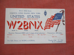 W2BNX  Jamaica     Long Island New York > Long Island     Ref 4856 - Long Island