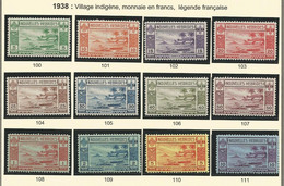 NOUVELLE HEBRIDE Série Complète N° 100 à 111 NEUF** LUXE SANS CHARNIERE / MNH - Unused Stamps