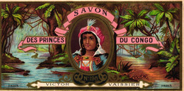 4 Cartes Savonnerie & Parfumerie Des Princes Du CONGO Victor Vaissier Calendrier 1892 - Autres & Non Classés