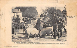 Angoulême         16       Croquis De Foire .  Marchand De Porcs . Bonjour Ragasseau ...        (voir Scan) - Angouleme