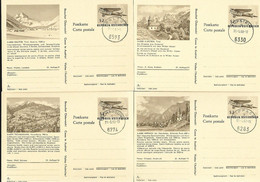 ÖSTERREICH AUSTRIA 1968: 8 Diverse Bild-PK Der 51.Auflage Mit PASSENDEN ORTS-STEMPEL Vom 31.-5.-68 - Enteros Postales