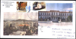 Mailed Cover With Stamps Tourism, Fauna Fish 2012  From Greece - Briefe U. Dokumente