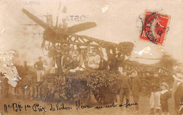 Angoulême         16           Militaria. 1er Prix De Voitures Fleuries Ecole De Feux  Carte Photo       (voir Scan) - Angouleme