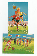 Lot 2 Cpsm Football Enfants Printed In Holland - Fútbol