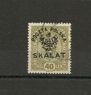 POLAND 1918 - 1919 - SKALAT,  LOCAL  POST, OVERPRINT  ON AUSTRIAN  40 H - USED - Oblitérés