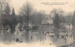 Angoulême         16          Inondations De 1904. Propriété Envahie Pas Les Eaux    (voir Scan) - Angouleme