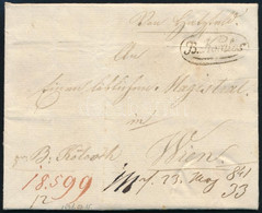 1841 Portós Levél / Unpaid Cover "B.Komlós" (Gudlin 200 Pont) - Wien - Other & Unclassified