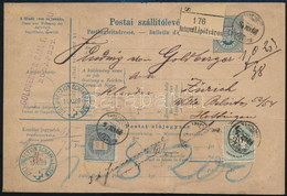 1889 Szállítólevél 20kr + 1Ft Bérmentesítéssel (bélyeghiány??) "BUDAPEST / LIPÓTVÁROS" - "ZURICH" Svájcba Küldve - Other & Unclassified