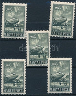 ** 1957 Az 1950 Repülő (V.) Záróértéke 5 Db Bélyeg (11.000) - Other & Unclassified