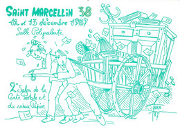 SAINT-MARCELLIN - 2° SALON DE LA CARTE POSTALE ET DU VIEUX PAPIER  12-13 DECEMBRE 1987 - Bourses & Salons De Collections