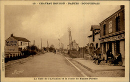 44 - BOUGUENAIS - Café De L'Aviation - Château-Bougon - Passage à Niveau - Bouguenais