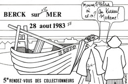 BERCK SUR MER - 5° RENDEZ-VOUS DES COLLECTIONNEURS  28 AOUT 1983 - Bourses & Salons De Collections