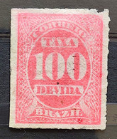 X 4 Brazil Stamp Rate Due Taxa Devida Cifra ABN 1890 1 - Strafport