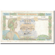 France, 500 Francs, La Paix, 1940, 1940-05-16, TB+, Fayette:32.2, KM:95a - 500 F 1940-1944 ''La Paix''