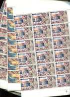 Belgie 1979 1932/35 Tapestries Brussels Millennium Full Sheet MNH Plaatnummer Xxxx - 1971-1980