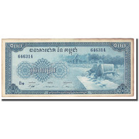 Billet, Cambodge, 100 Riels, Undated  (1956-75), KM:13b, TTB+ - Cambodja