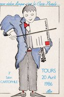 TOURS - 3° SALON CARTOPHILE  20 AVRIL 1986 - Bourses & Salons De Collections