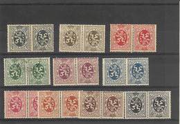 Belgique - (1929 )  10 Paires Tête Beche  N° 279 A / 286a - Andere & Zonder Classificatie