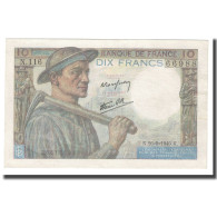 France, 10 Francs, Mineur, 1946, 1946-09-26, SPL+, Fayette:8.15, KM:99e - 10 F 1916-1942 ''Minerve''