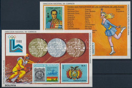 ** 1980 Téli Olimpia, Lake Placid Blokk Sor Mi 102-103 - Other & Unclassified