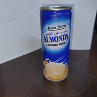 ALMONDS-new Born-flavoured Drink-(?)-( Metal Can)-used - Milk Tops (Milk Lids)