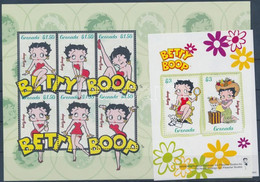 ** 2006 Betty Boop Rajzfilmfigura Kisív Mi 5807-5812 + Blokk Mi 759 - Altri & Non Classificati