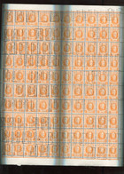 Belgie 1922 190 Monarchie Houyoux Albert I PRECANCEL BRUSSEL 1930 5494 FULL SHEET 100 MNH RRR + Varieteiten (4 Bord Sok) - ...-1930