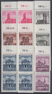 ** 1955 Felújított Történelmi épületek 6 ívszéli Négyestömb (sor) Mi 491-496 - Altri & Non Classificati