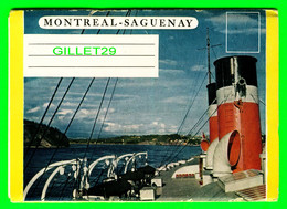 SAGUENAY, QUÉBEC - CARNET SOUVENIR ROUTE MONTRÉAL-SAGUENAY FOLDER - FOLKARD - .18 PHOTOS + MAP - - Saguenay