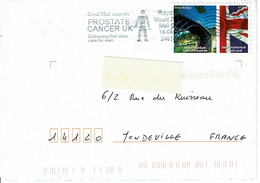 Lettre Pour La France - Tp International Postcard "PROSTATE CANCER UK" - Universal Mail Stamps