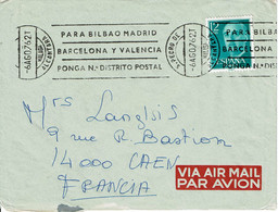 1976 - Lettre De S. Pedro De Alcantara Pour La France - PARA BILBAO MADRID……..N° DISTRITO POSTAL - Tp N° 1881 - Briefe U. Dokumente