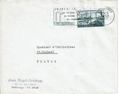 1969 - Luxembourg - Oblit.  "DUDELANGE, Ses Toleries, Sa Oiscine, Ses Promenades" - Tp Port Fluvial Mertert N° 708 - Cartas & Documentos