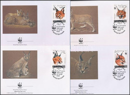 1998 WWF Sivatagi Hiúz Sor 4 Db FDC-n - Altri & Non Classificati