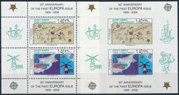 ** 2006 50 éves A CEPT Fogazott és Vágott Blokk, 50th Anniversarz Of CEPT Perforated And Imperforated Blocks Mi 24 A-B - Altri & Non Classificati