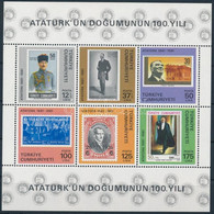 ** 1981 Atatürk 100. Születésnapja Kisív, 100th Birthday Of Ataturk Mini Sheet Mi 19 - Altri & Non Classificati