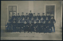 1907 Osztrák.magyar Rekruta Iskola Tabló. Fotólap / K.u.k. Maschinienschule, Pola. Photo Postcard. - Altri & Non Classificati