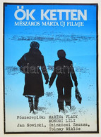 1977 Hont-Varsányi Ferenc (?-?): Ők Ketten, Filmplakát, Rendezte: Mészáros Márta, Hajtásnyommal, 79x57 Cm - Andere & Zonder Classificatie